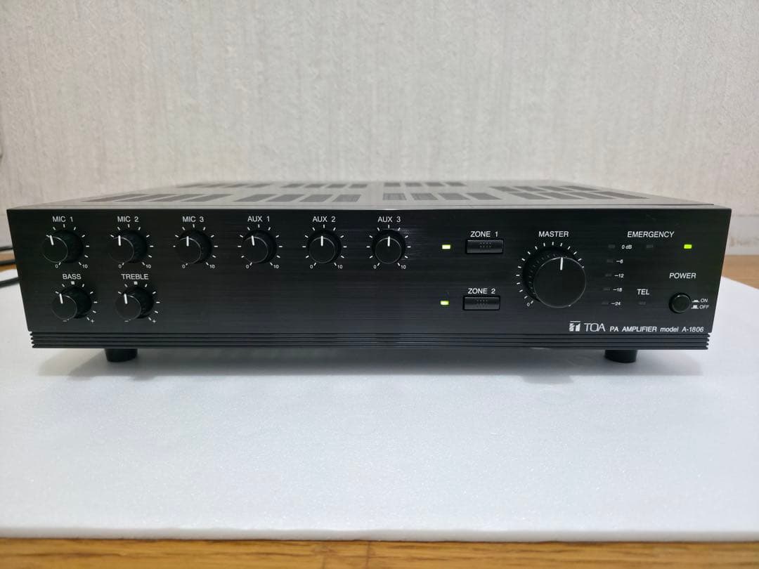 □美品□TOA PAアンプ 60W 2局 A-1806 - メルカリ