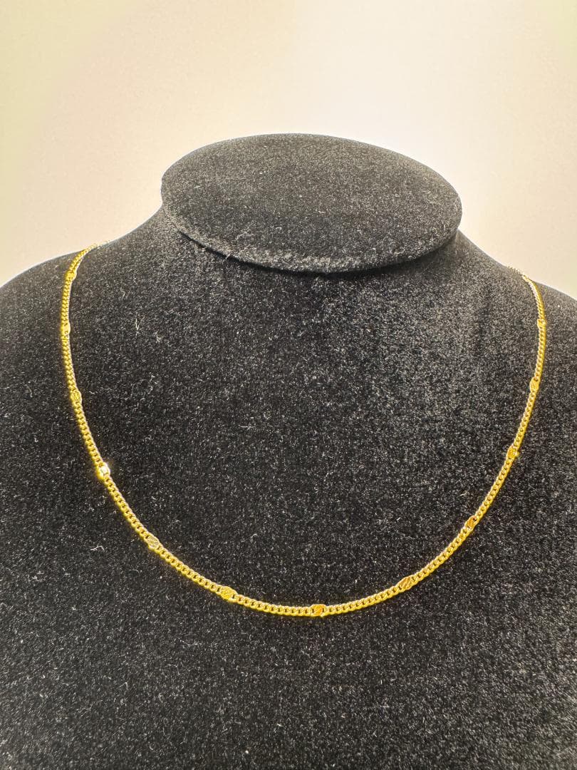 《美品/日本製18金》イエローゴールドネックレス2.2g