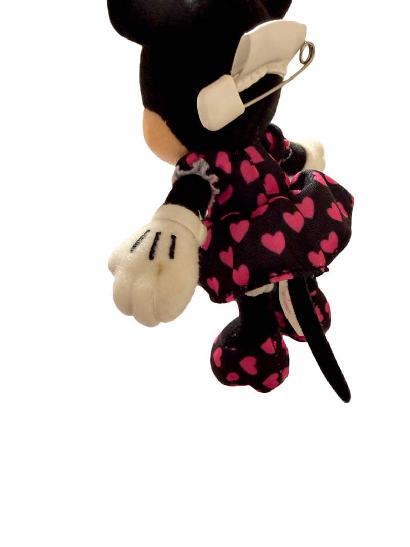 ディズニー ミニー ぬいぐるみバッジ ハート - メルカリ