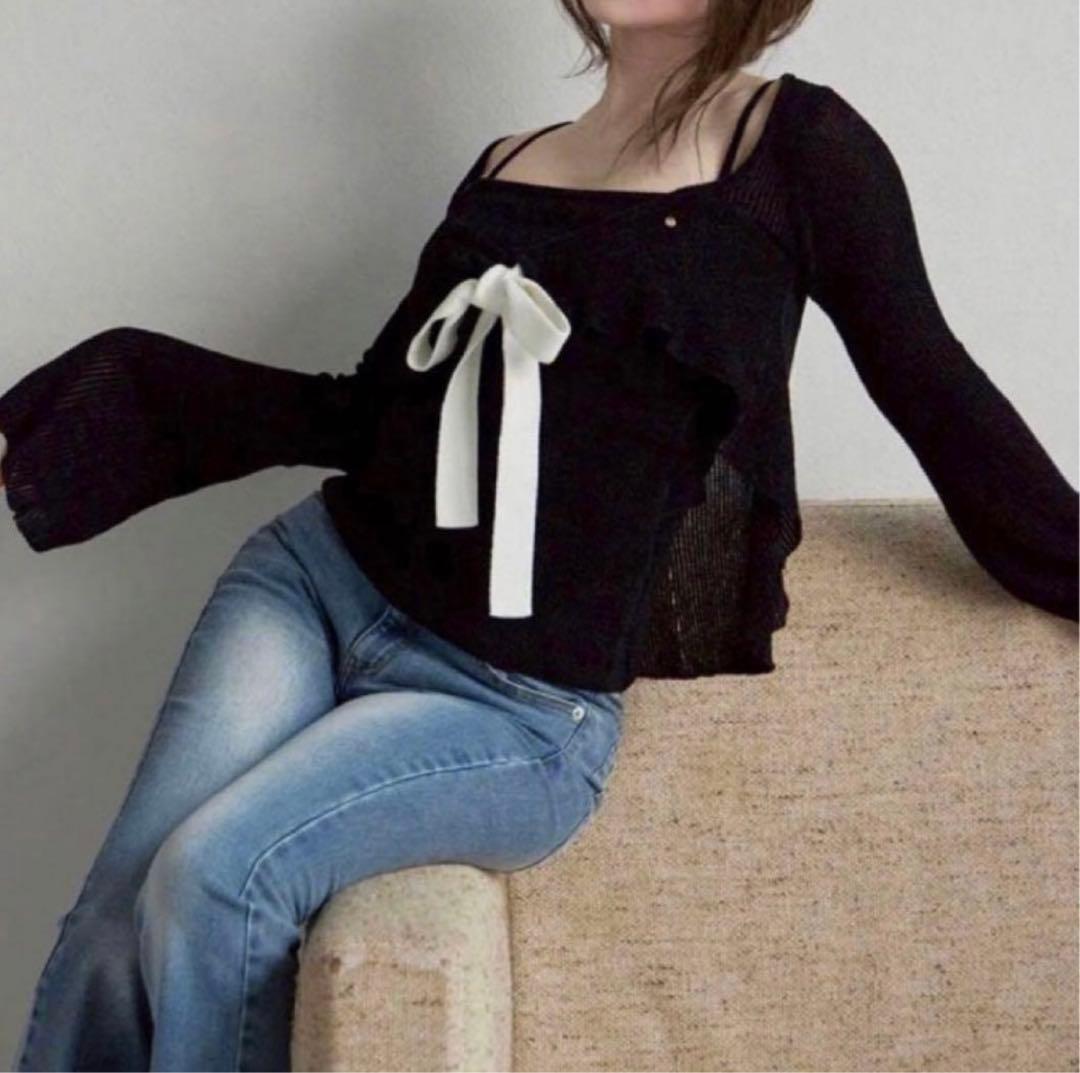 andmary Emma knit flare cardigan set - メルカリ