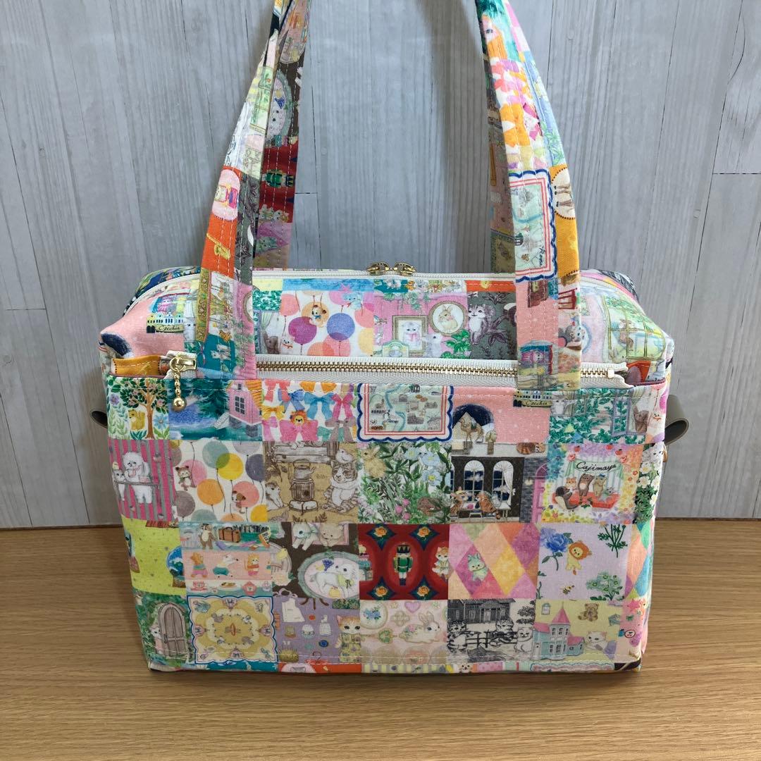 大 ボストンバッグ ユキエモン アニバーサリーパッチワーク 限定色