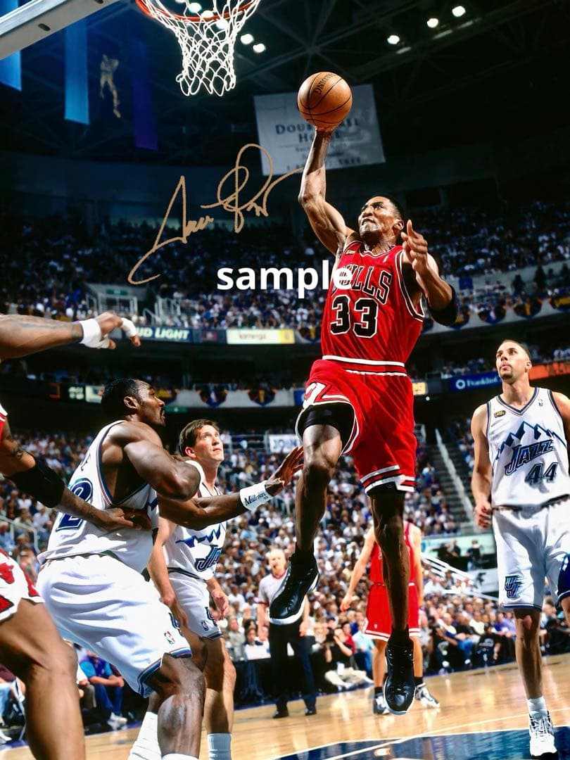 NBA LEGEND スコッティ・ピッペン 高画質 サイン フォト 写真 - メルカリ