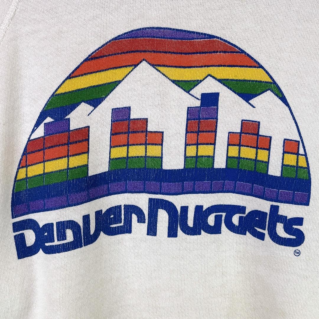80s NBA デンバーナゲッツ USA製 スウェットパーカー 旧ロゴ バスケ