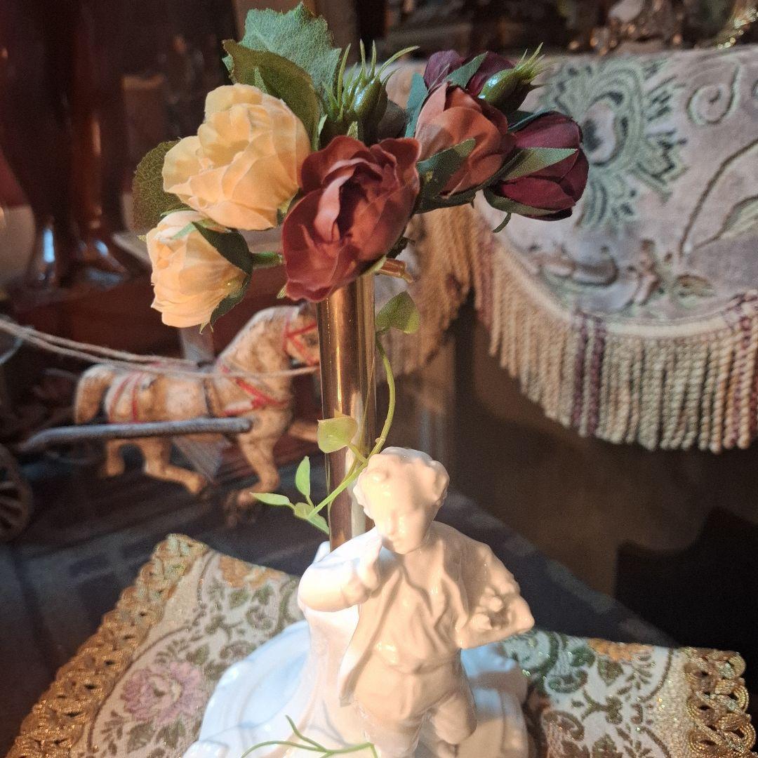 No.独館 (ドイツ) マイセン白磁 貴族 一輪挿し 花器 花入れ