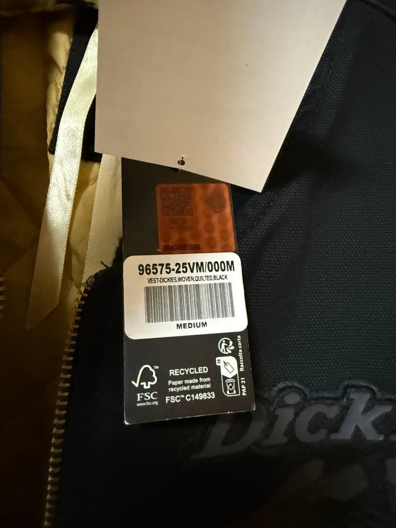 Dickies Harley-Davidson ベスト M ブラック ブラックニングベスト