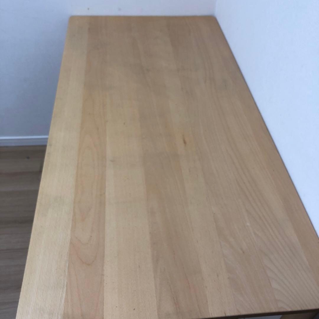 大幅値下げ 都内引き取り 無印良品 ブナ材デスク 幅120cm - メルカリ