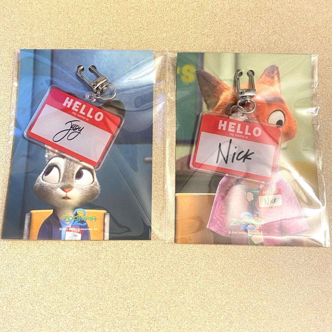 韓国限定】 ズートピア2 映画 6週目 入場者特典 アクリル キーリング