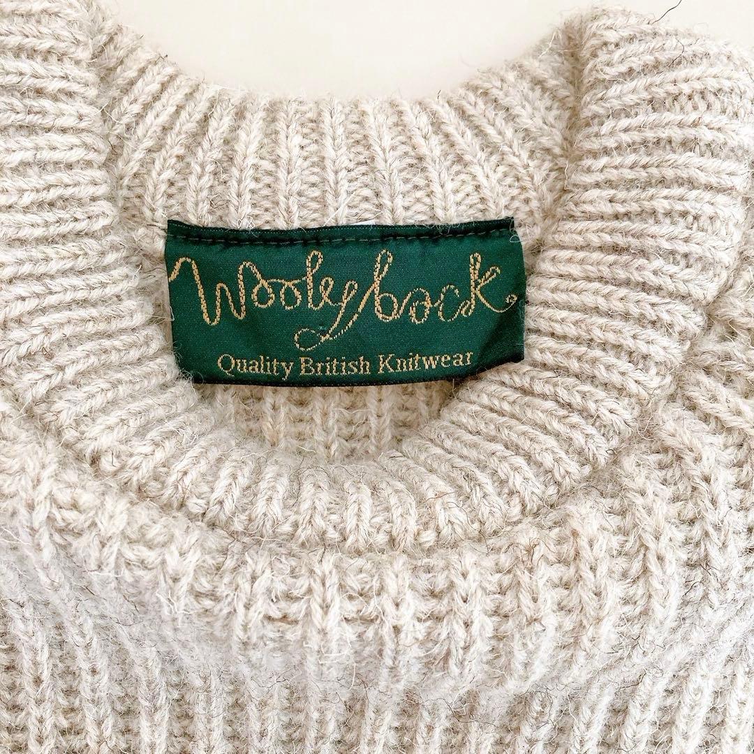 Woolyback 英国製 コマンドニット ウール セーター エルボーパッチ