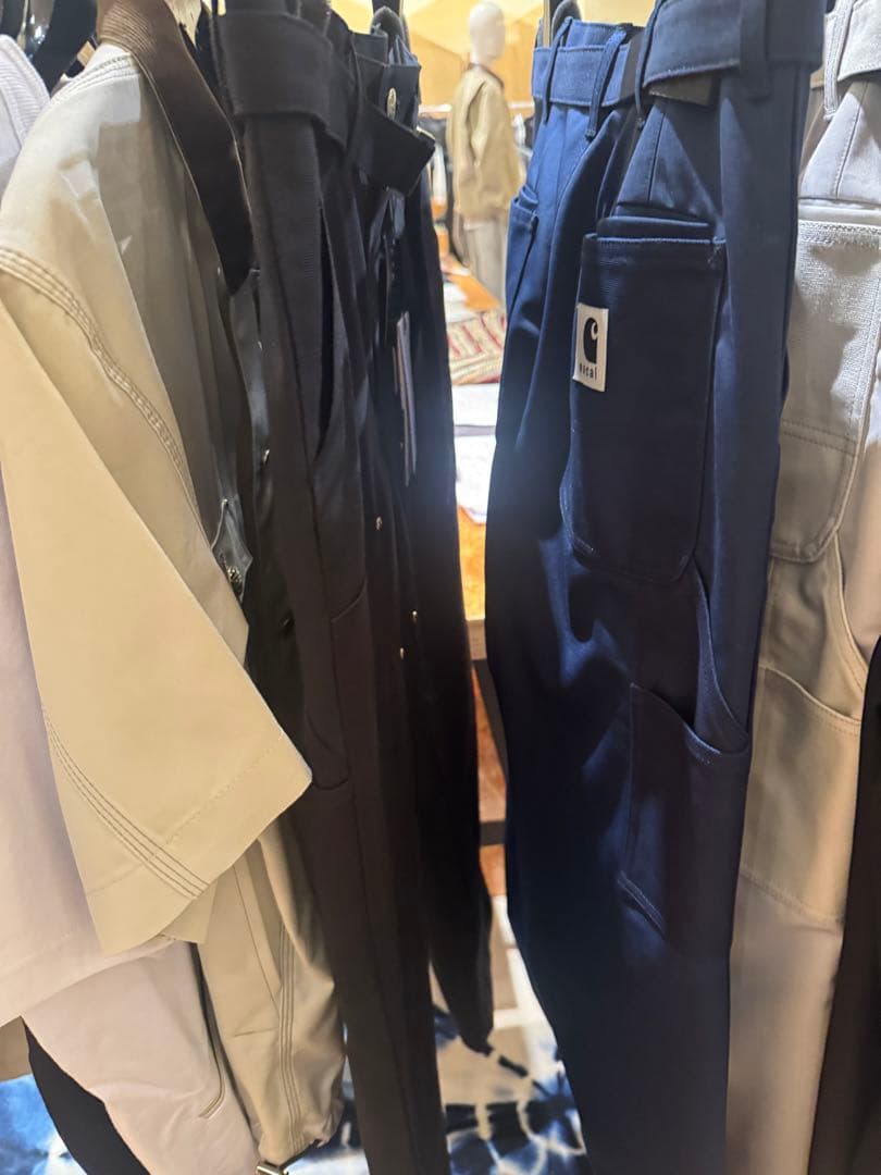 パンツ sacai x Carhartt WIP Duck Pants \"Black\"