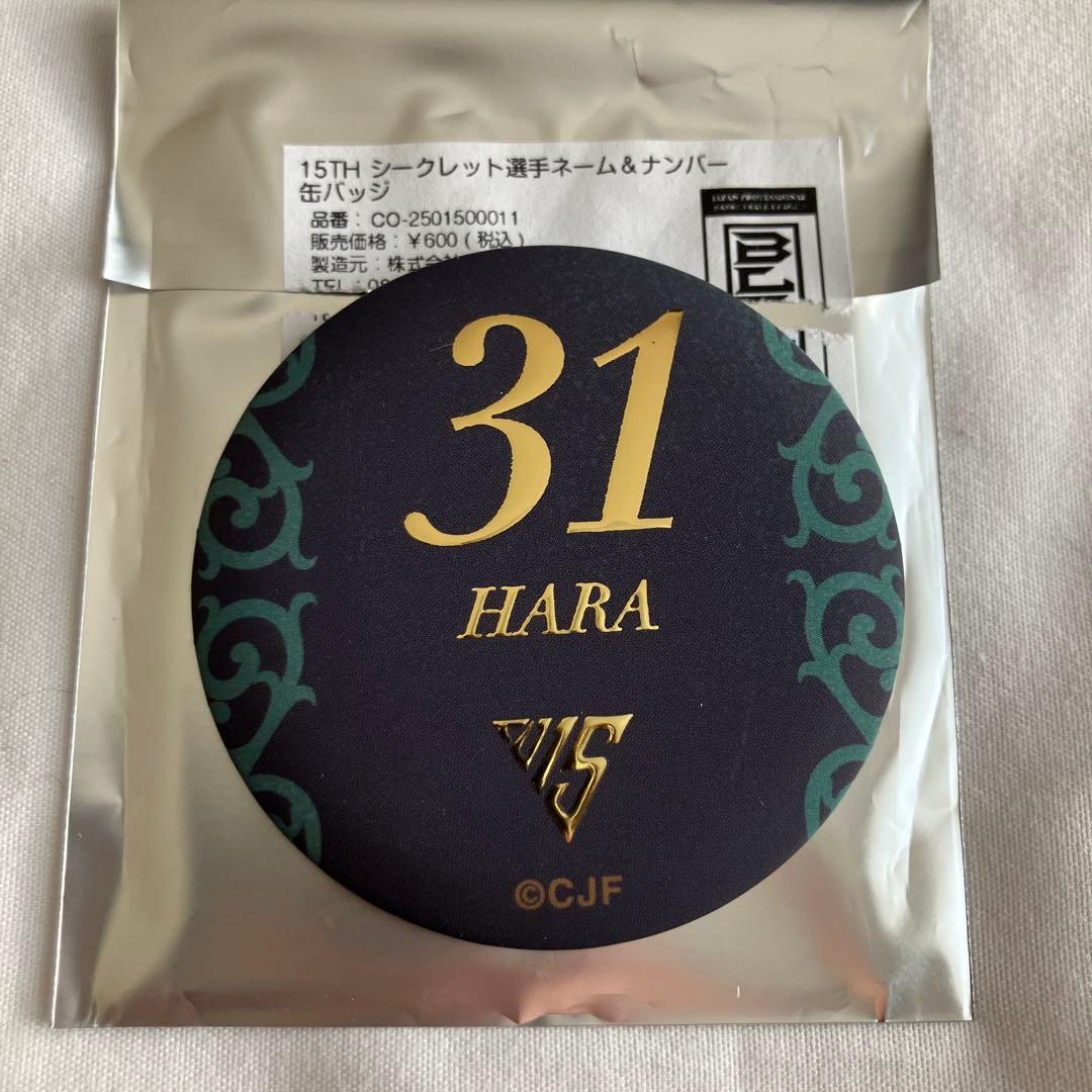 Bリーグ 千葉ジェッツ 15THシークレット選手ネーム＆ナンバー缶バッジ