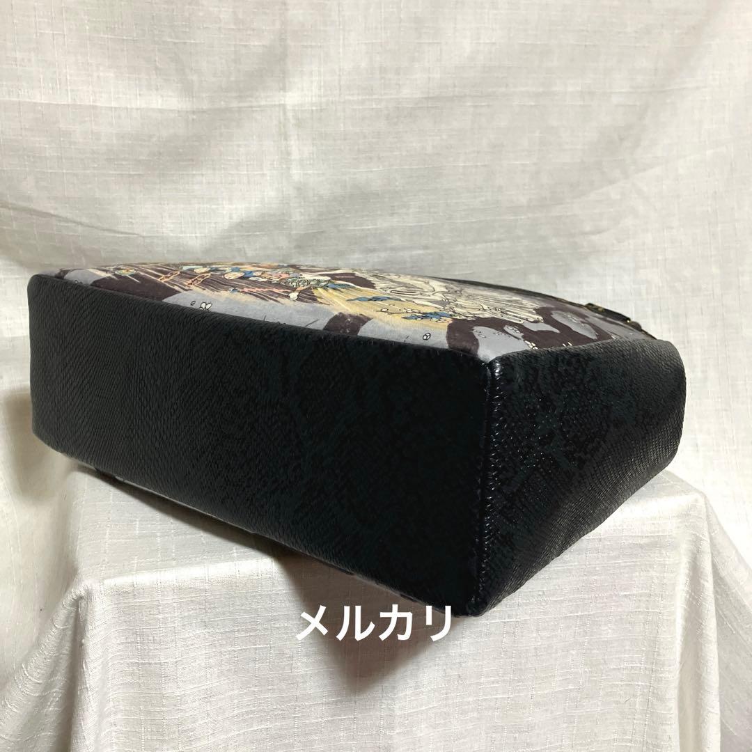 ガシャ髑髏 相馬の古内裏 ハンドメイド がま口バッグ 浮世絵 【一点物