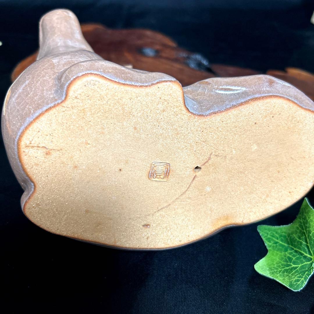 新品 骨董品 清水焼 京焼 西川實 深草窯 童牛 置物 インテリア