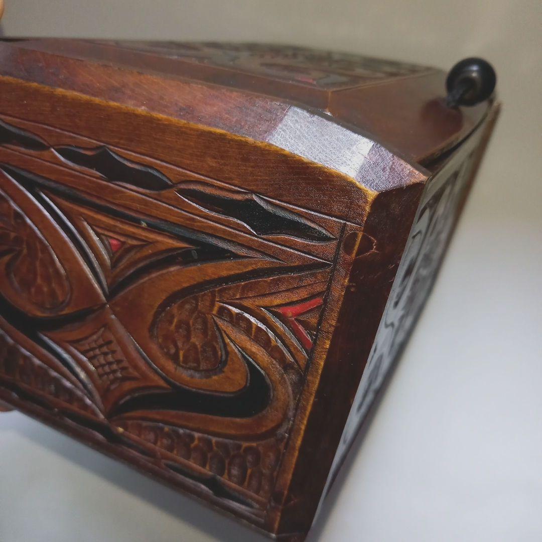アイヌ文様 木箱 阿部尤三 工芸品 民芸 - メルカリ