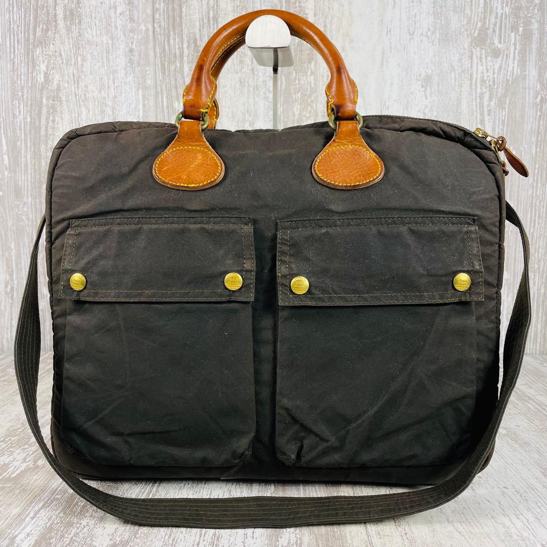 希少】RRLダブルアールエル ワックスドキャンバス ブリーフケース