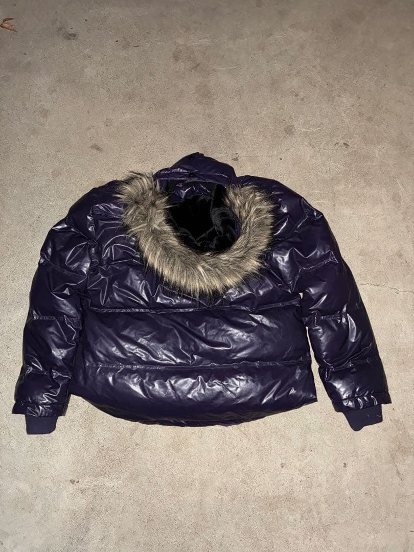 Y2K ファー付きダウンジャケット 平成 光沢 短丈 opium 2000s - メルカリ