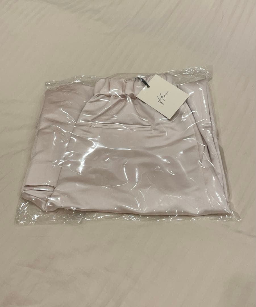 新品未使用♡Heve へイヴ サテンフレアガウチョPTパンツ ピーチ 36