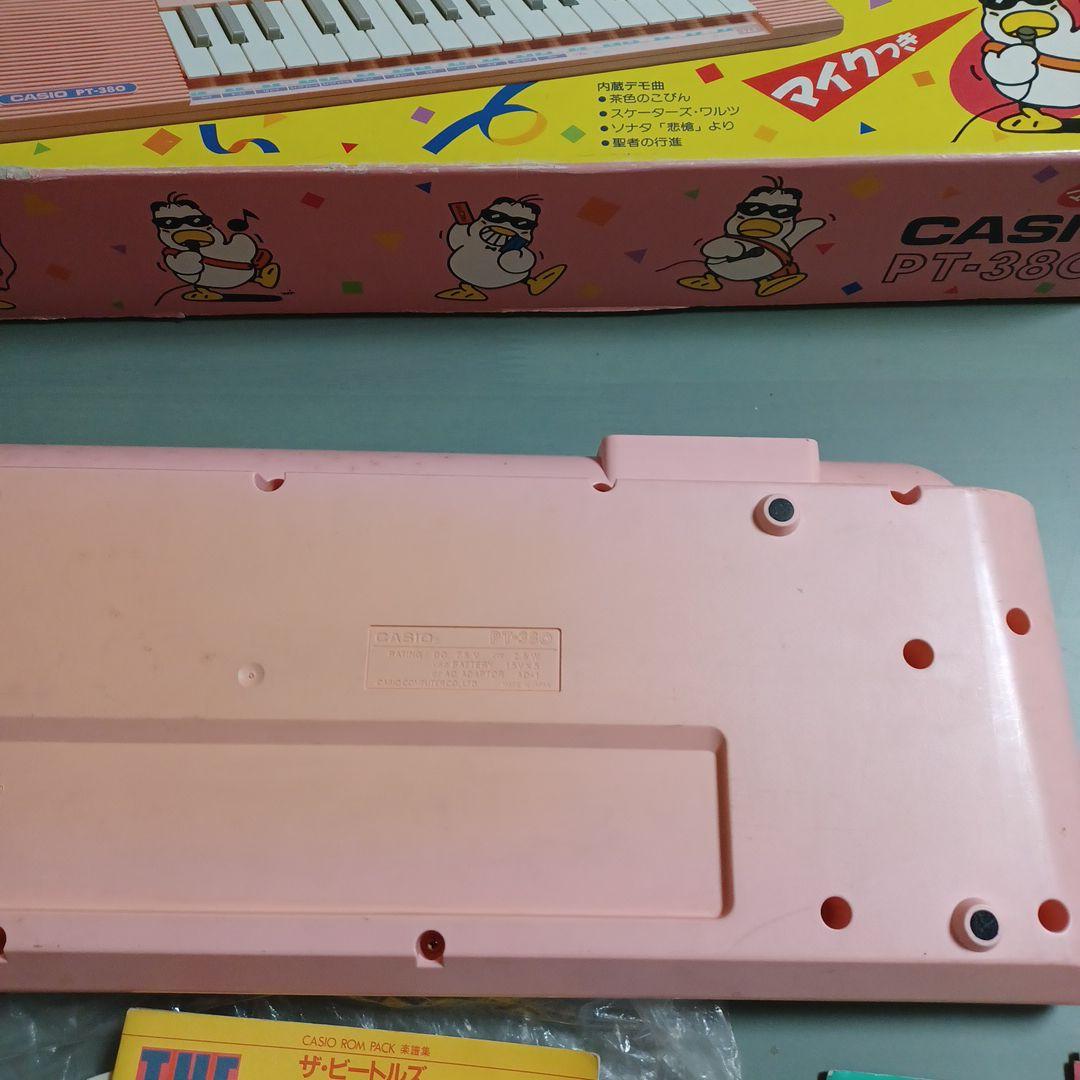 CASIO ROM キーボード PT-380 ピッカピカトーン 昭和レトロ 稼働