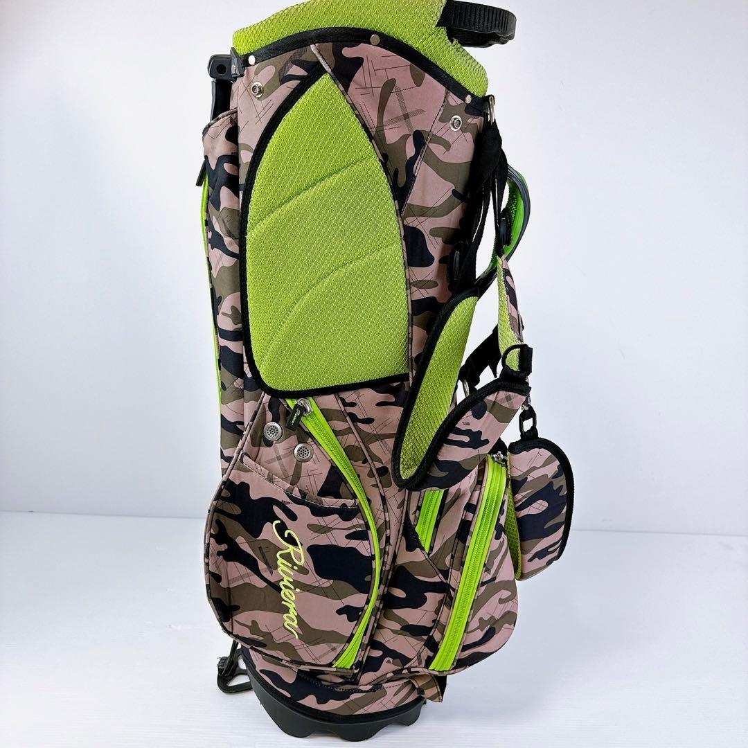 Riviera（リビエラ）キャディバッグ スタンド式 9型 迷彩 グリーン