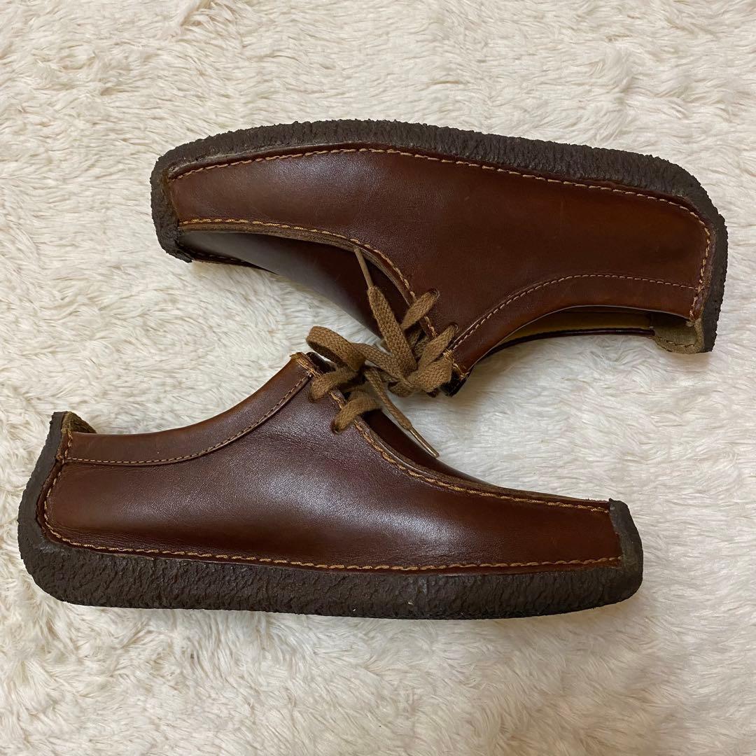 未使用級 クラークス ナタリー ダークブラウン クレープソール レザー