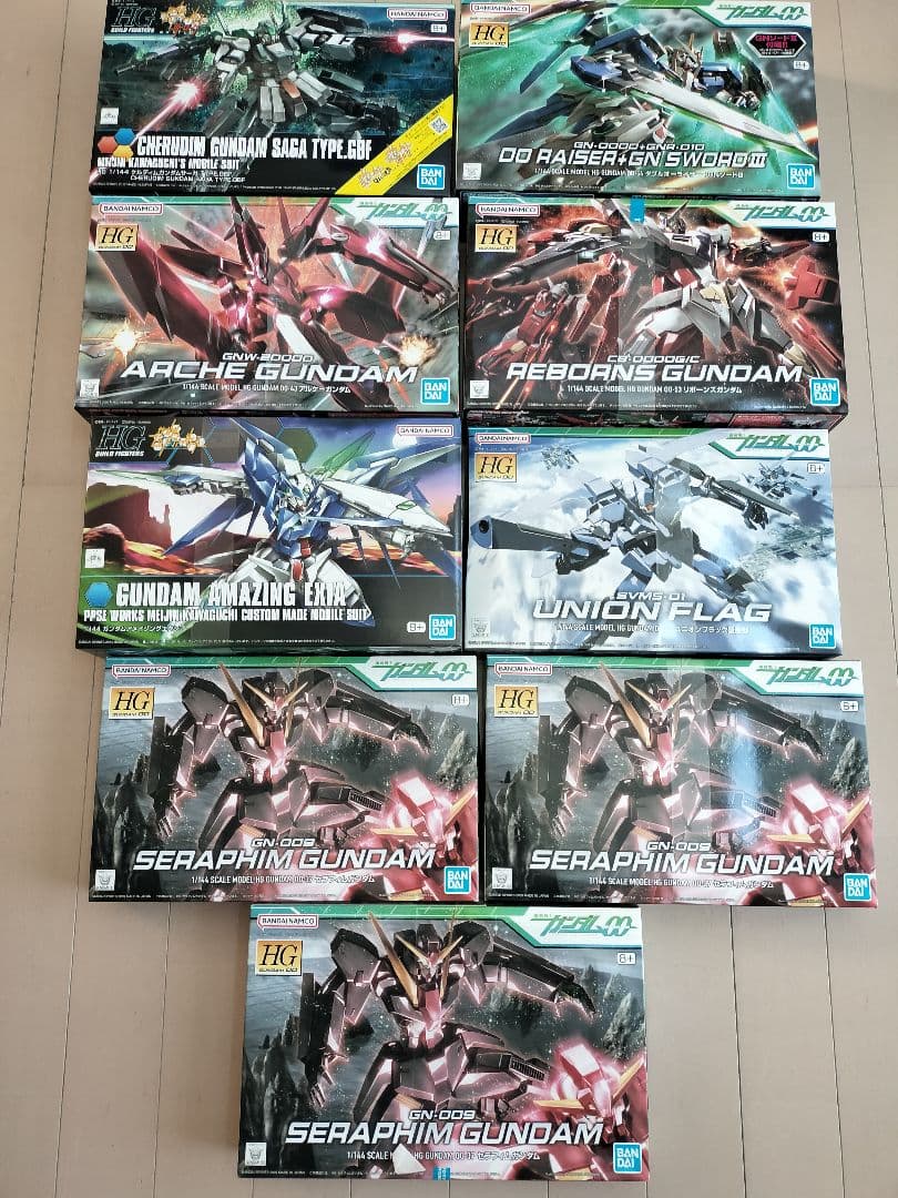 HG ガンダムOO 9機新品未開封セット HG 1/144 「機動戦士ガンダム00」 1st Season MSセット[クリアカラー