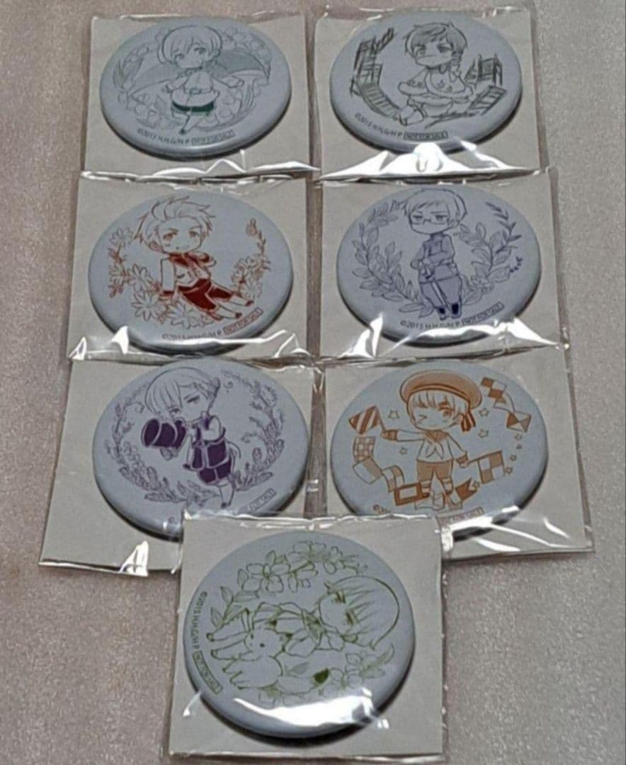 ヘタリア 缶バッジ アニメイトフェア特典 7種セット - メルカリ