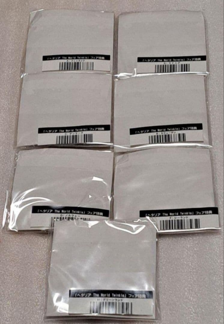 ヘタリア 缶バッジ アニメイトフェア特典 7種セット - メルカリ