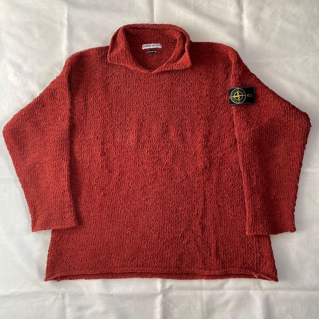 80s〜90s stoneIsland ストーンアイランド ニット - メルカリ