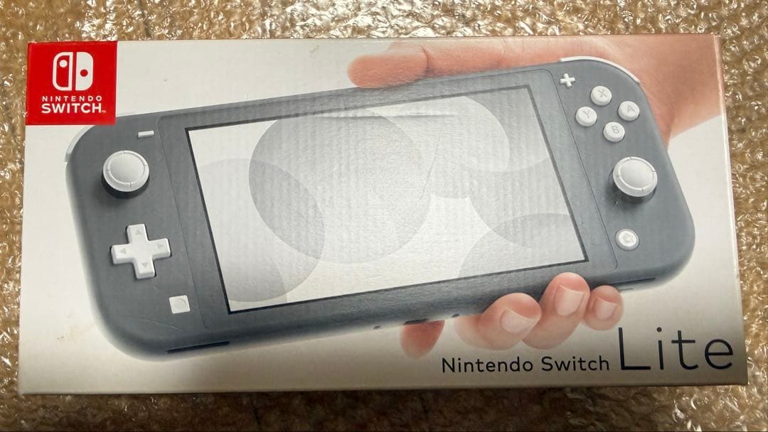 超美品Nintendo Switch Liteのグレー本体と充電器、箱 新品 (任天堂 Nintendo Switch Lite グレー )4902370542929 ライト