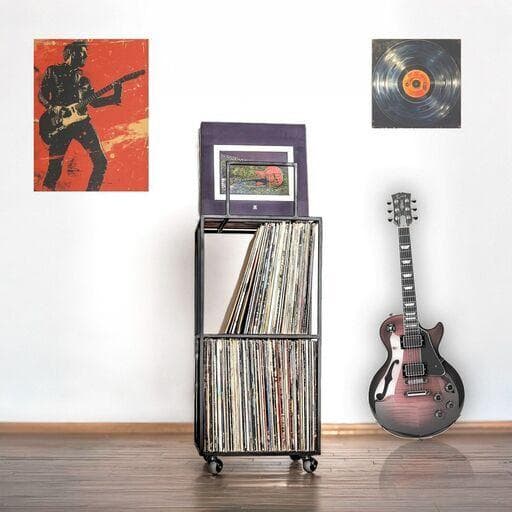 LP ビニールレコード収納スタンド [最大180枚のLPレコード] 送料無料】ウクライナ ビニールレコードスタンド // LPレコード用