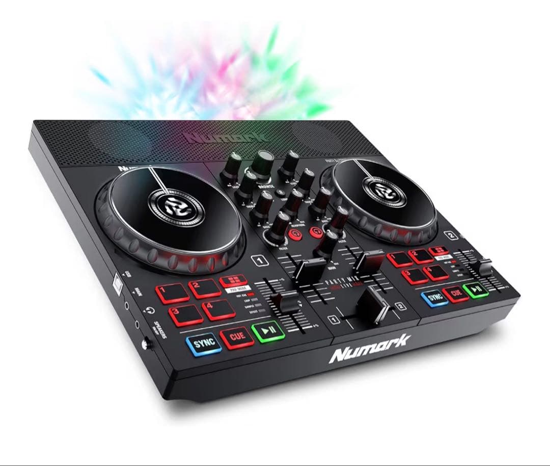 早い者勝ち！ Numark DJコントローラー (内臓コントローラー付き) Amazon.co.jp: Numark DJコントローラー スピーカー内蔵 DJ機材 Serato