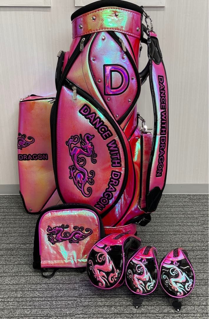 ダンスウィズドラゴン キャディバッグ ピンク オーロラ セット - メルカリ