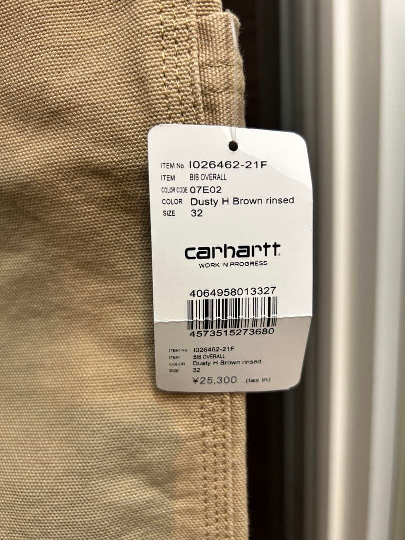 タグ付き未使用‼︎Carharttオーバーオール 1026462-21Fサイズ32 - メルカリ