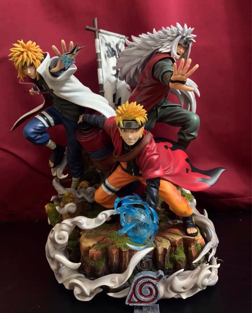 NARUTO ナル 波風 ミナト うずまきナルト自來也ガレージキット