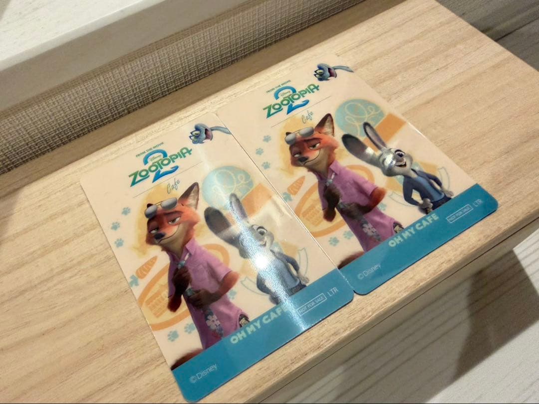 ズートピア2 オーマイカフェ 予約特典 コレクションカード ニック