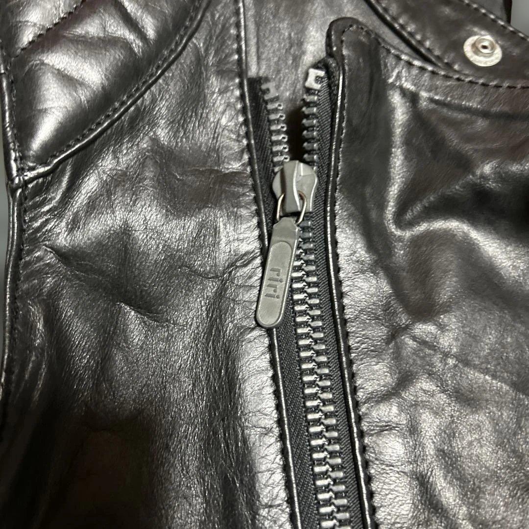 pledgeライダースレザーベスト48ナンバーナインバックラッシュ 666