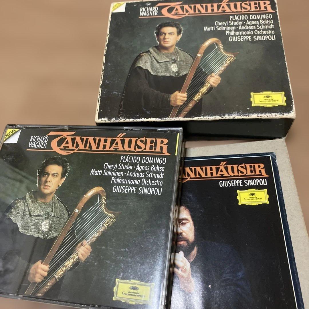 TANNHÄUSER 3枚組 CD プラシド・ドミンゴ　タンホイザー　日本語解説