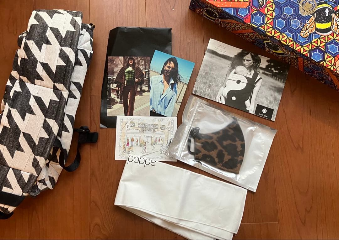 artipoppe ザイガイスト ツイードBW 抱っこ紐 千鳥 ハンドトゥース