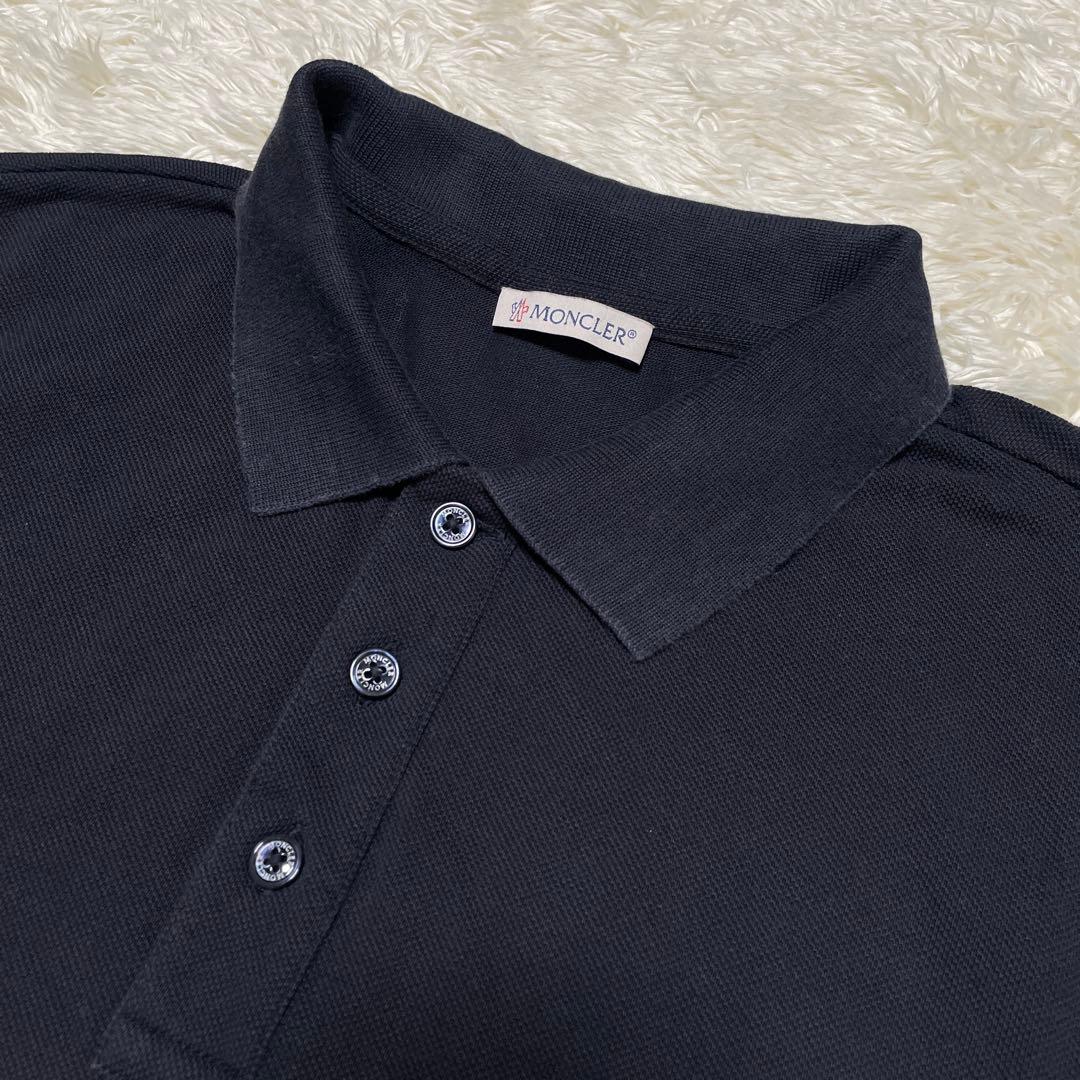 モンクレール 襟裏ロゴ マグリア ポロシャツ ネイビー Sサイズ - メルカリ