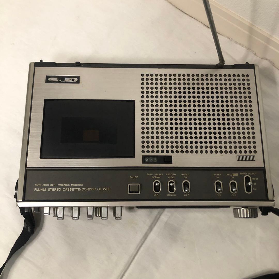 送料込☆動作品☆SONY CF-2700 ソニー カセットレコーダー デン助