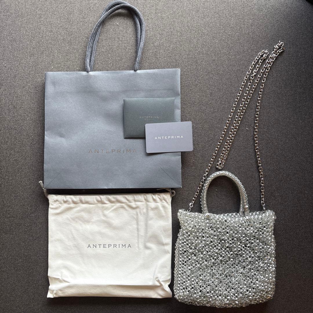 ANTEPRIMA アンテプリマ ミニアトゥーラ シルバー 保証書付き - メルカリ