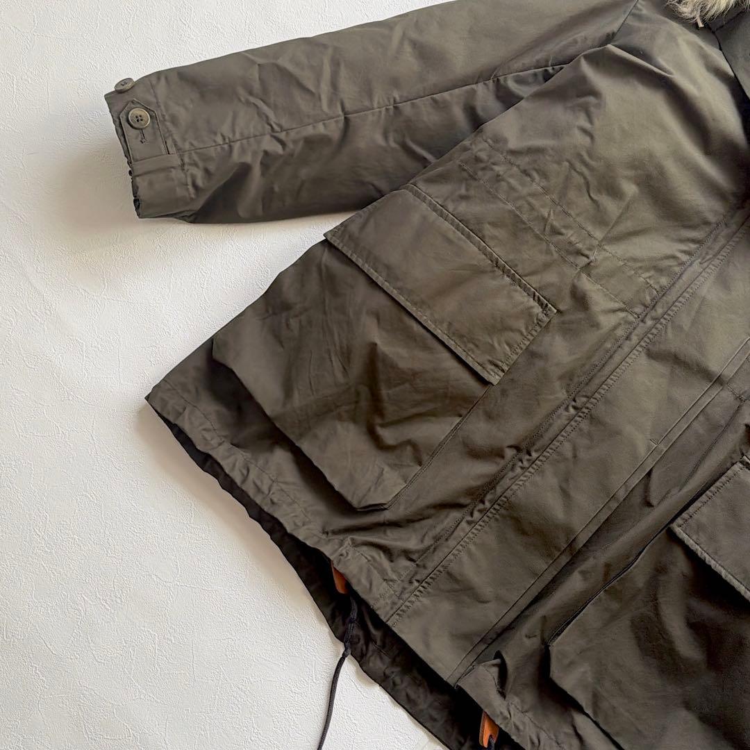 Theory セオリー リアルファー付き モッズコート S カーキ 中綿