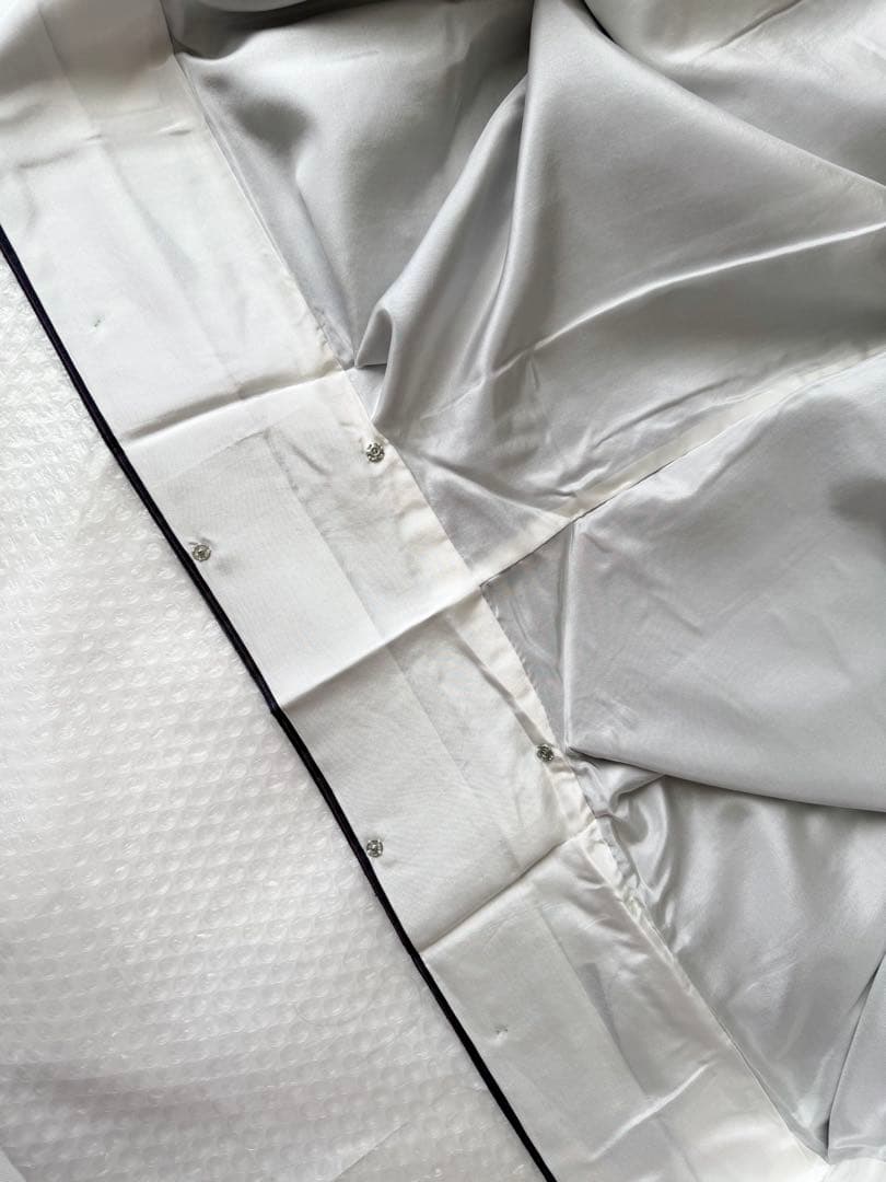 a19 美品 縞に麻の葉模様織り出し 正絹 手織り紬 裄67 - メルカリ