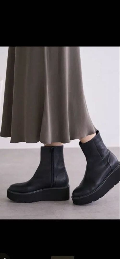 BEARDSLEY レザーミドルブーツ 38（24㌢相当） - メルカリ