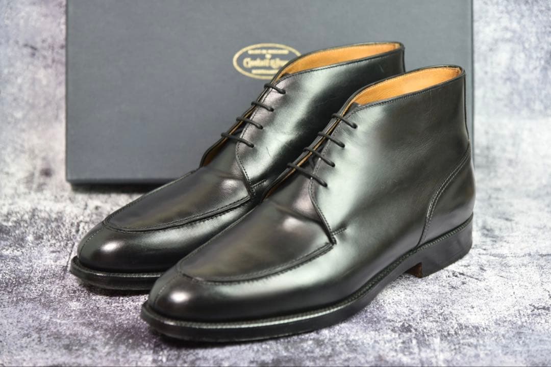 純正ツリー付　クロケット&ジョーンズ　コッツモア　8E　ブラック　チャッカブーツ 純正ツリー付 クロケット&ジョーンズ コッツモア 8E ブラック チャッカ