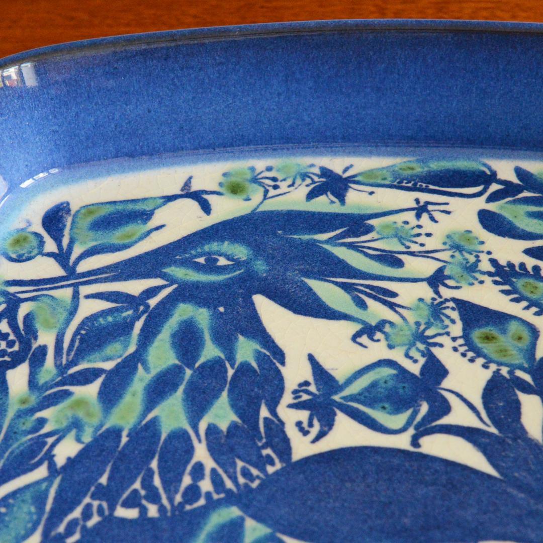 ロイヤルコペンハーゲン テネラ 鳥 スクエアプレート アルミニア