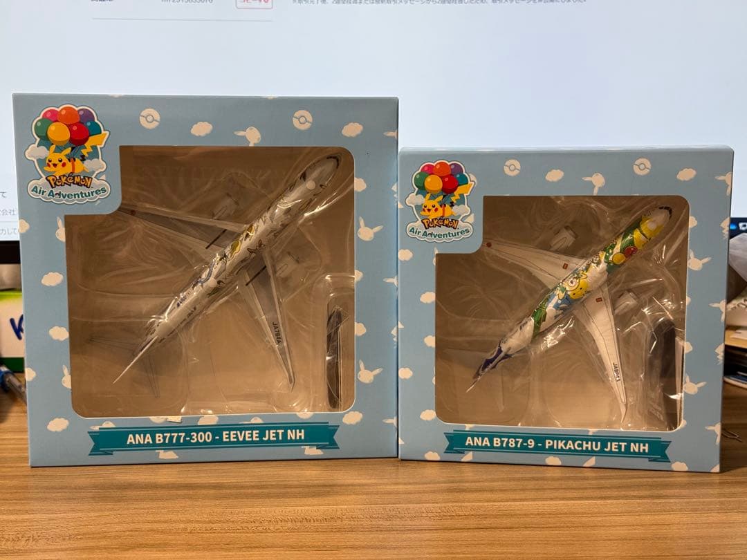 ANAポケモンジェット JA784A JA894A 1/400モデル 2機セット 1/400 B787-9 ANA ポケモンジェット ピカチュウジェットNH JA894A