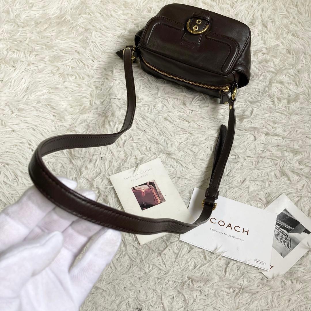 vintage coach archive y2k キャンベル カメラバッグ 茶 - メルカリ