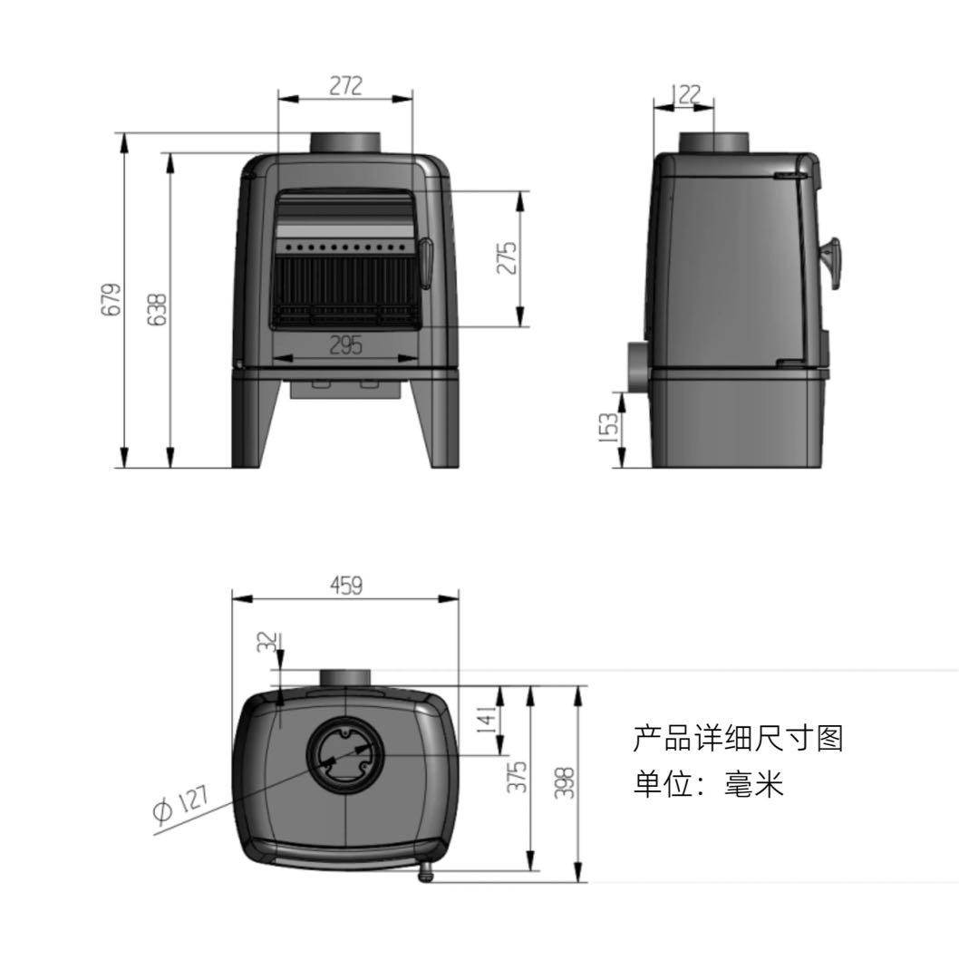 季節商品・激安】新品鋳鉄薪ストーブ 屋外吸気可能・空気環境配慮 調理