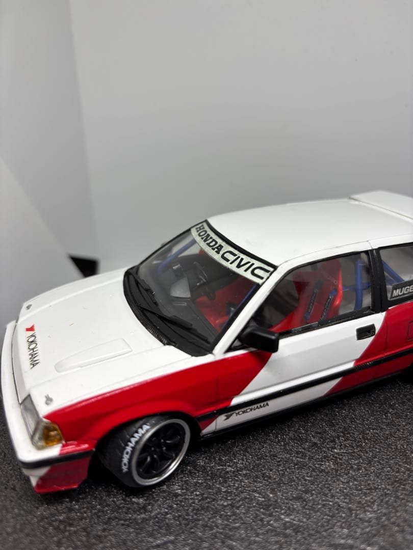 プラモデル完成品 タミヤ ホンダ 無限シビック ストリート戻し 環状線