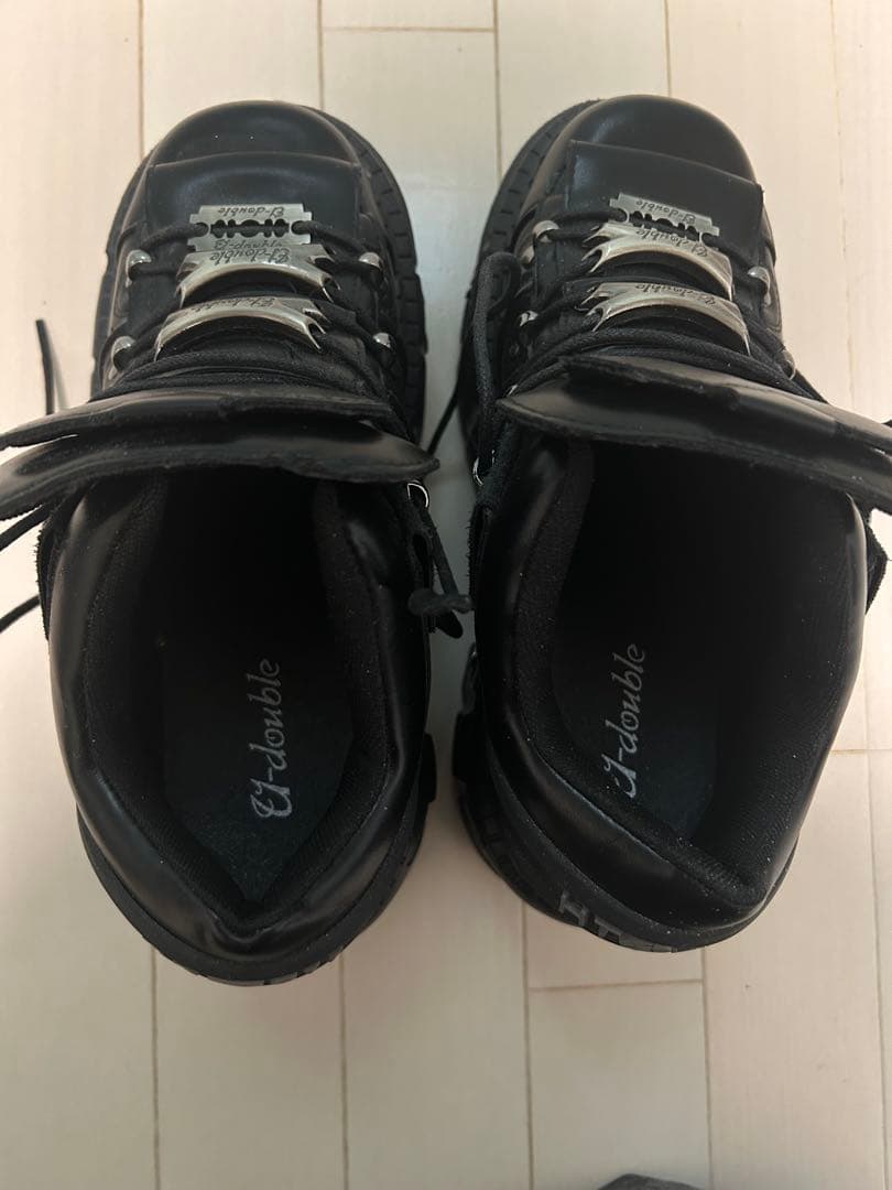 ニューロック風 厚底シューズEU41（26〜26.5cm）10cmソール 未使用